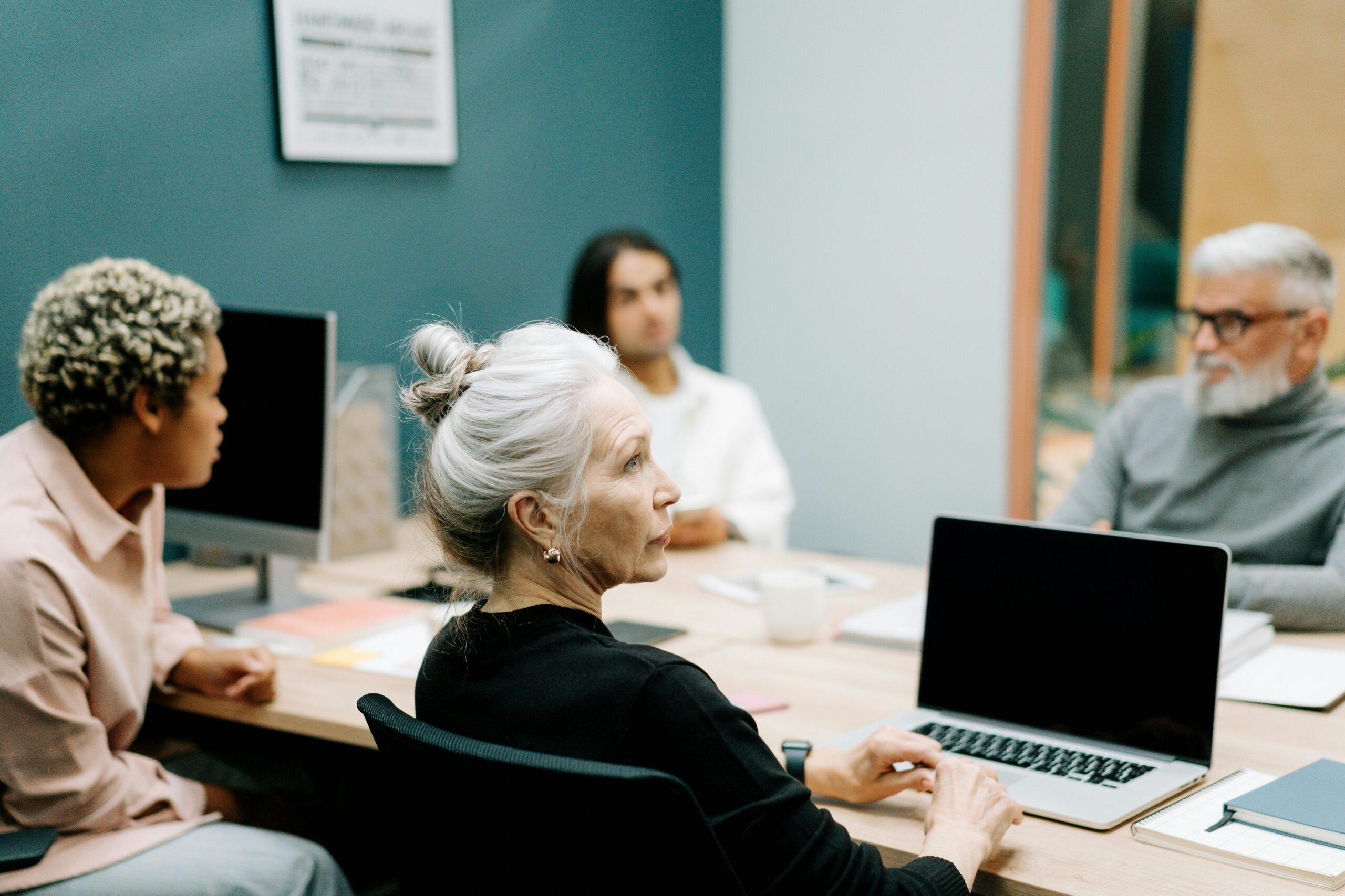 Photo of a person having a virtual consultation with a case manager