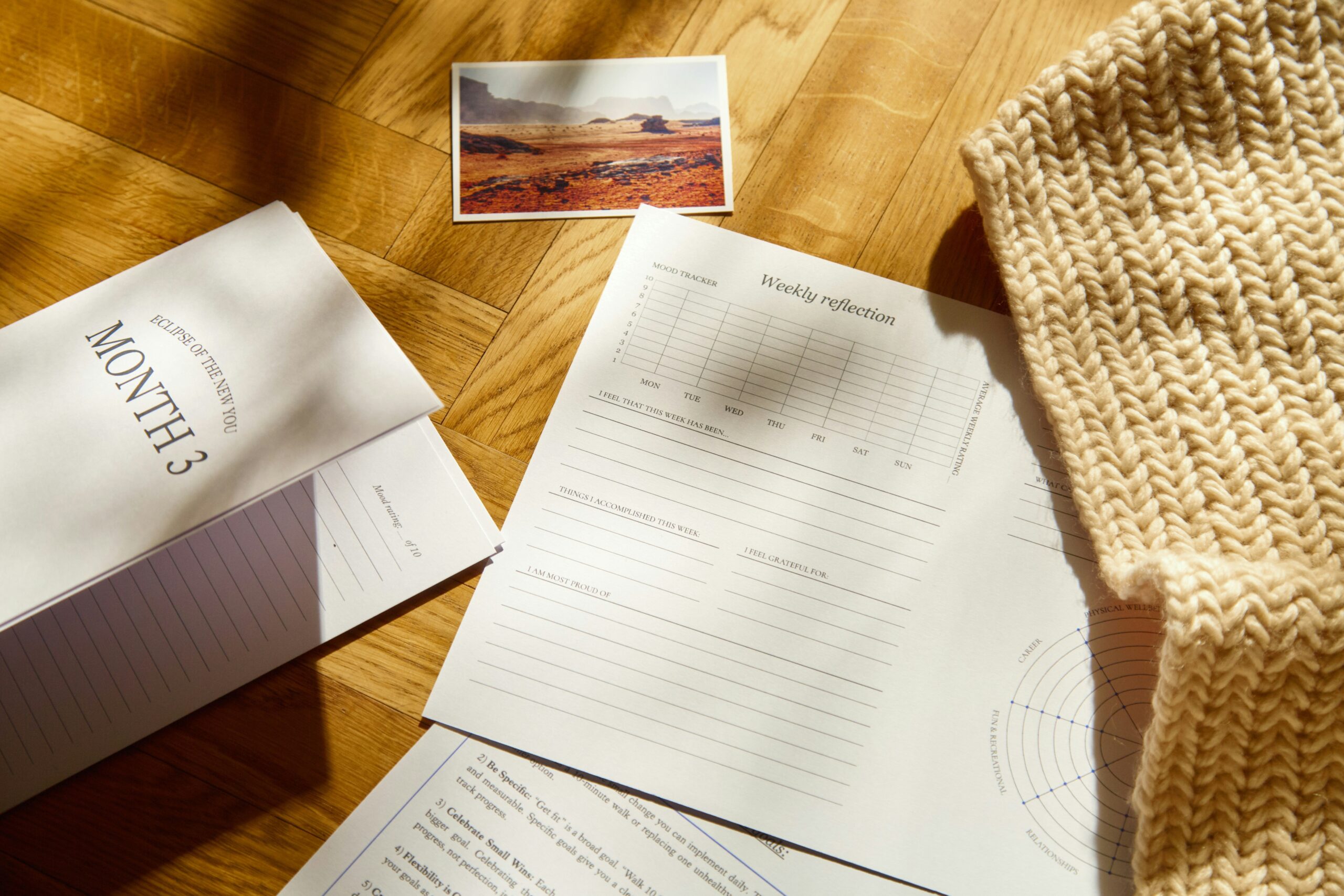Organized folder of documents needed for submitting a long-term care insurance claim