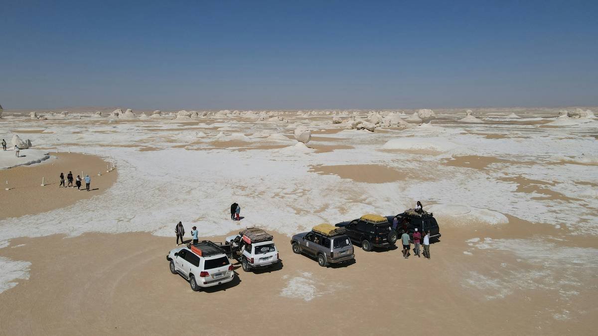 the national park of the white desert Egypt